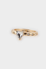Women 3-Piece Stone Gold Ring
