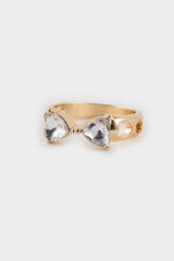 Women 3-Piece Stone Gold Ring