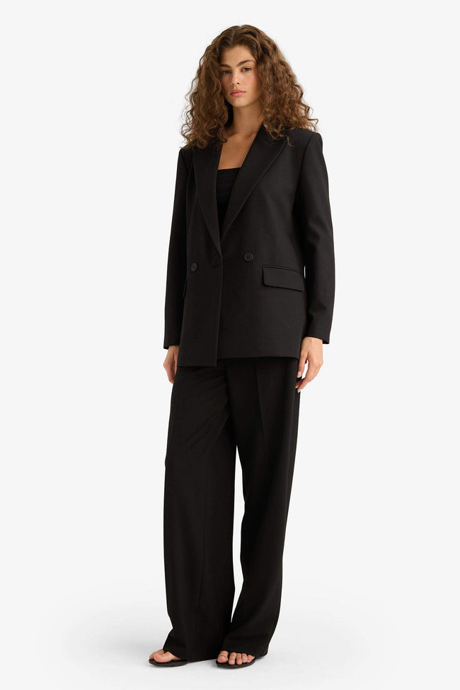 Straight Fit Fleto Pocket Normal Waist Standard Length Trousers Hover Image