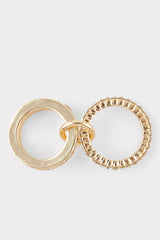 Women Triple Stone Gold Ring