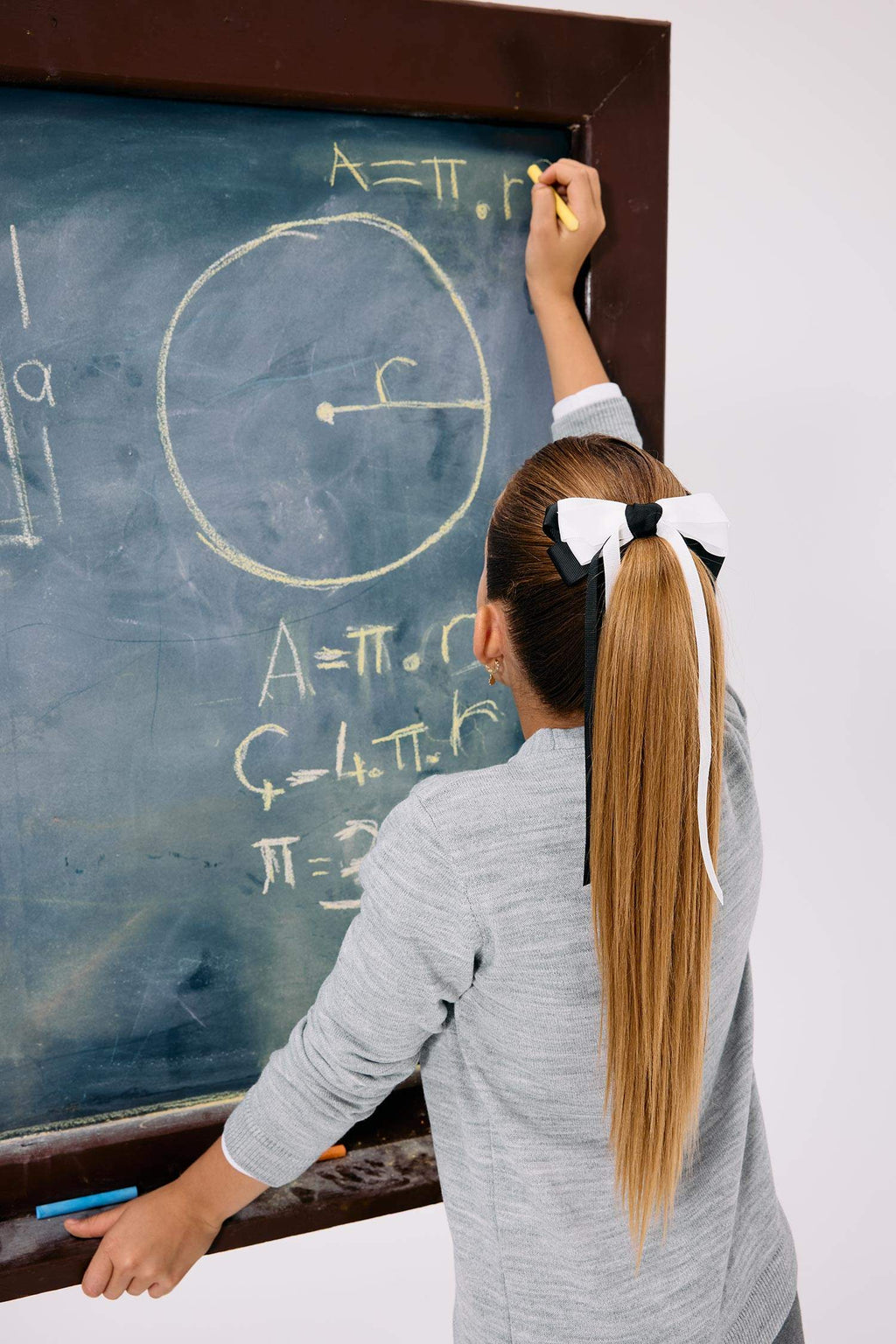 Girl's Hair Clip with Ribbon Detail