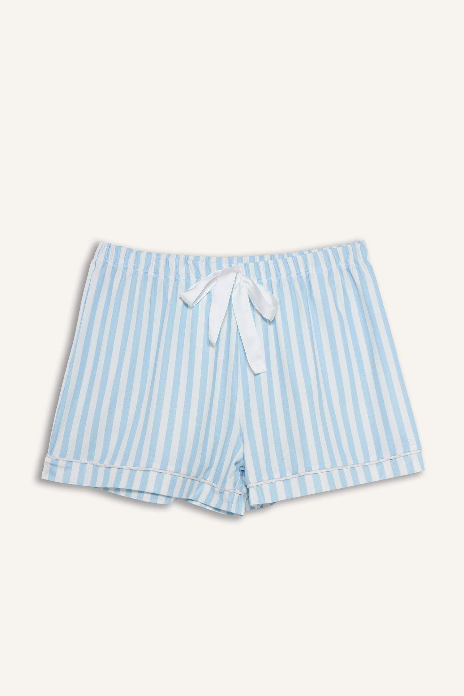 Regular Fit Striped Shorts Pajama Bottoms
