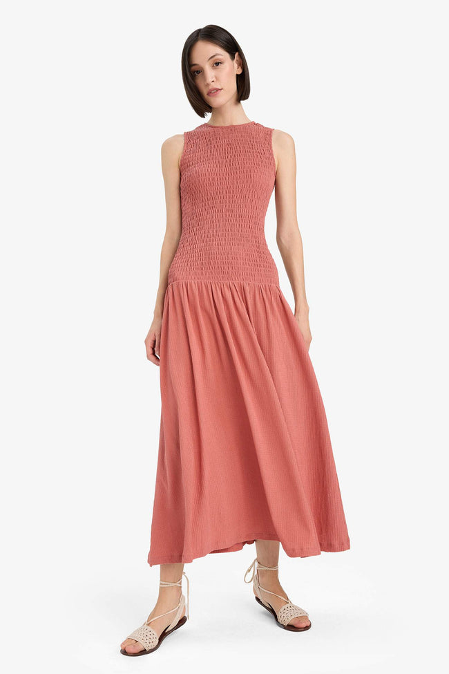 Crew Neck Midi Dress Main Image