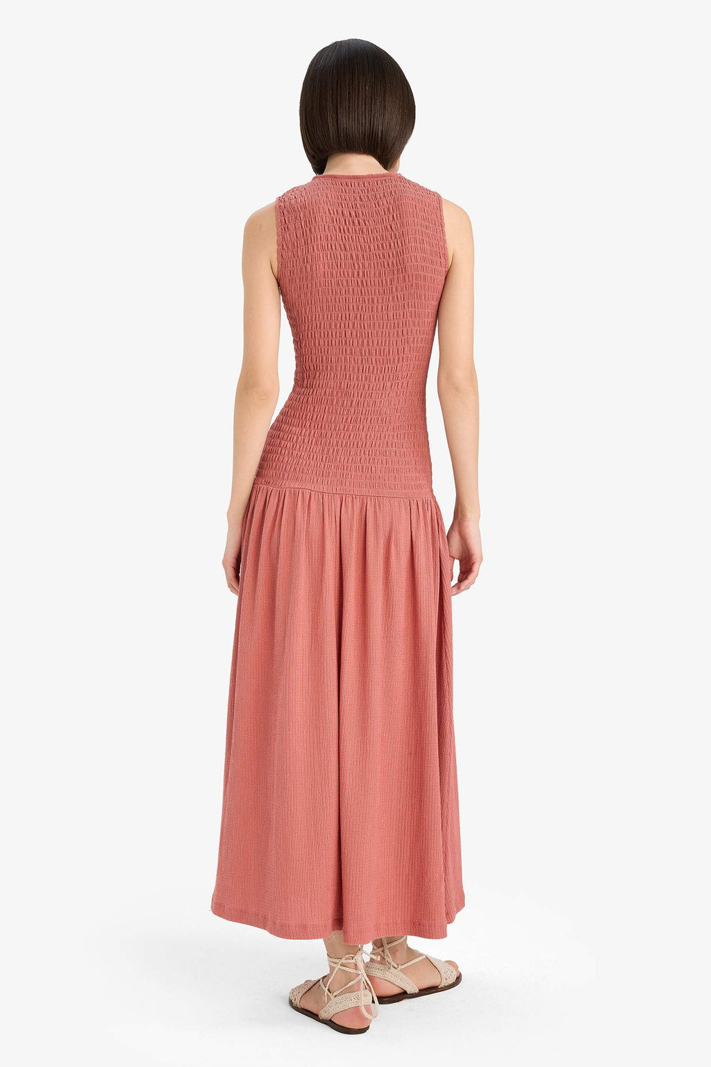 Crew Neck Midi Dress