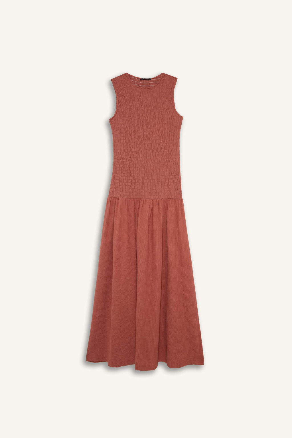 Crew Neck Midi Dress