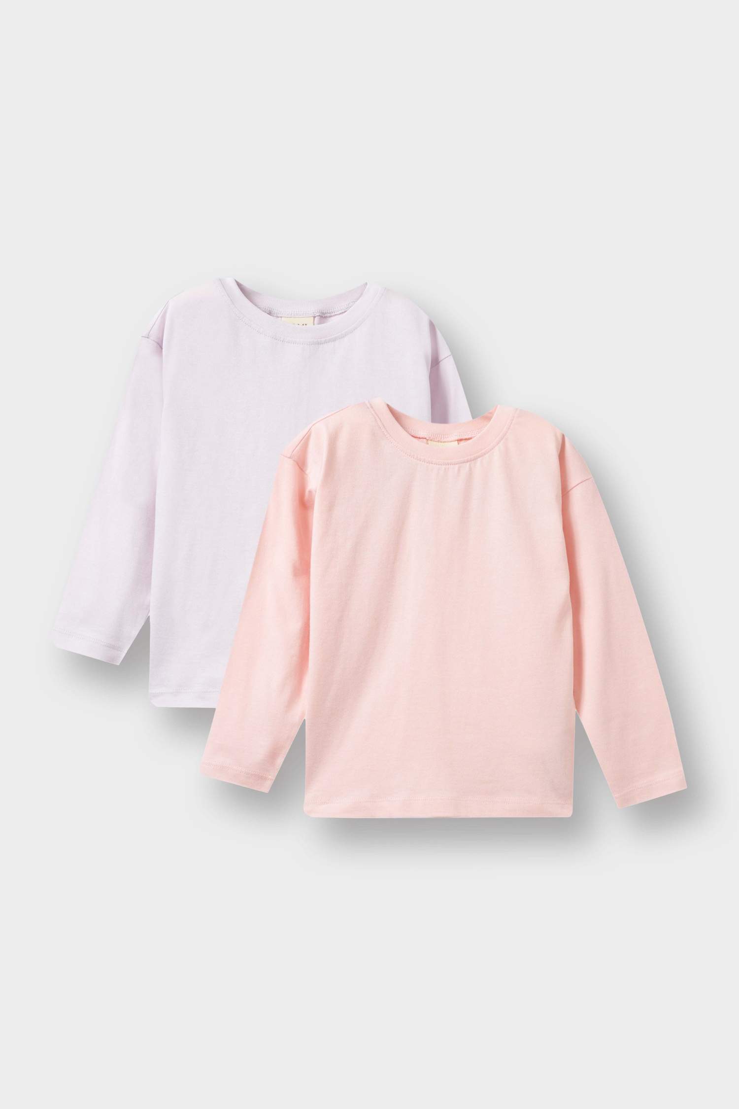 Baby Girl Crew Neck 2-Pack Long Sleeve T-Shirt