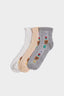 Girls 3-Pack Cotton Ankle Socks