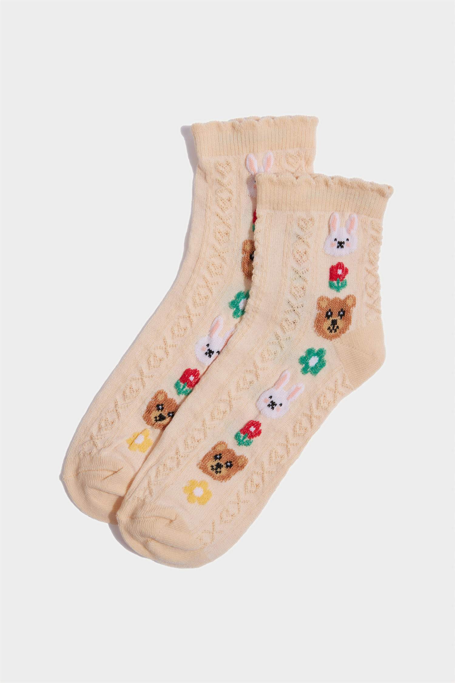 Girls 3-Pack Cotton Ankle Socks