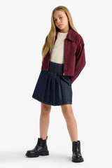Girls Pleated School Skirt