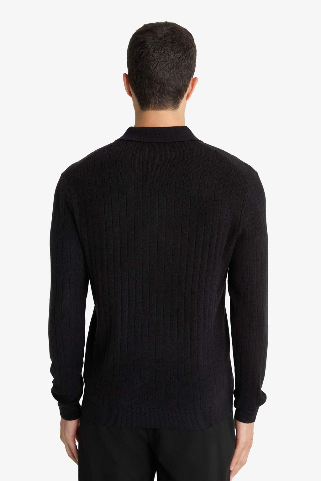 Standard Fit Polo Collar Knit Sweater