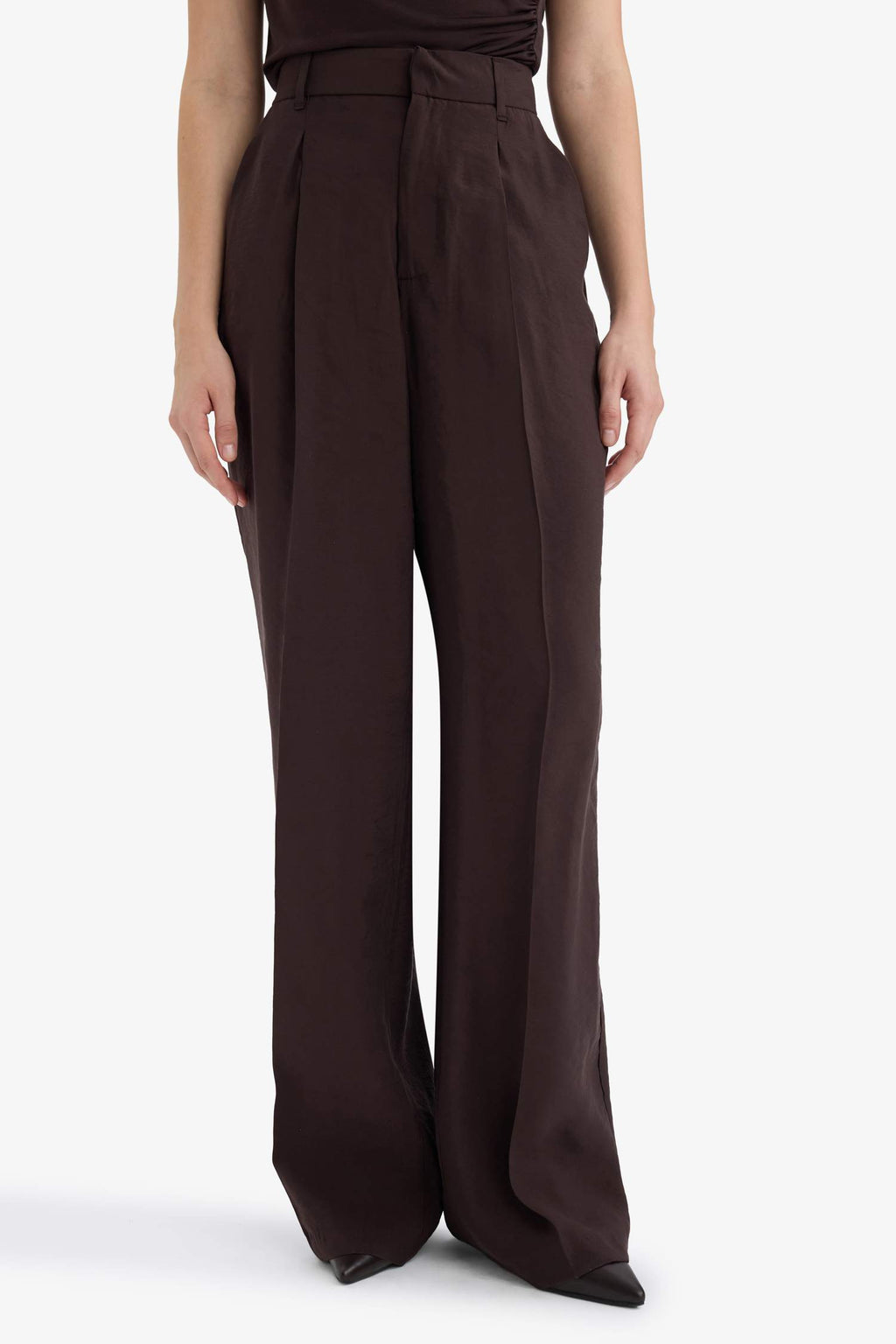 Wide Leg High Waist Wide Leg Modal Pants