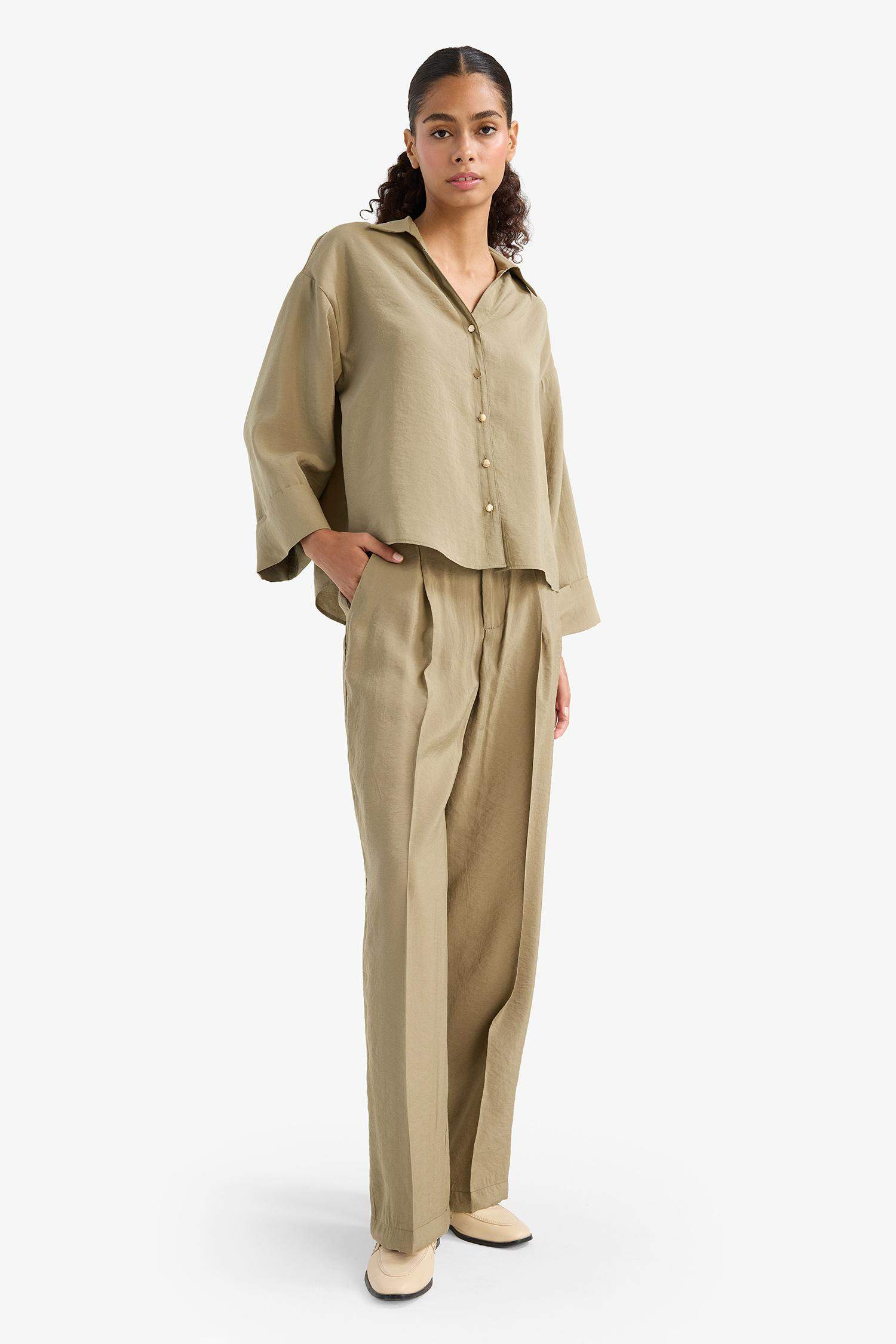 Wide Leg High Waist Wide Leg Modal Pants