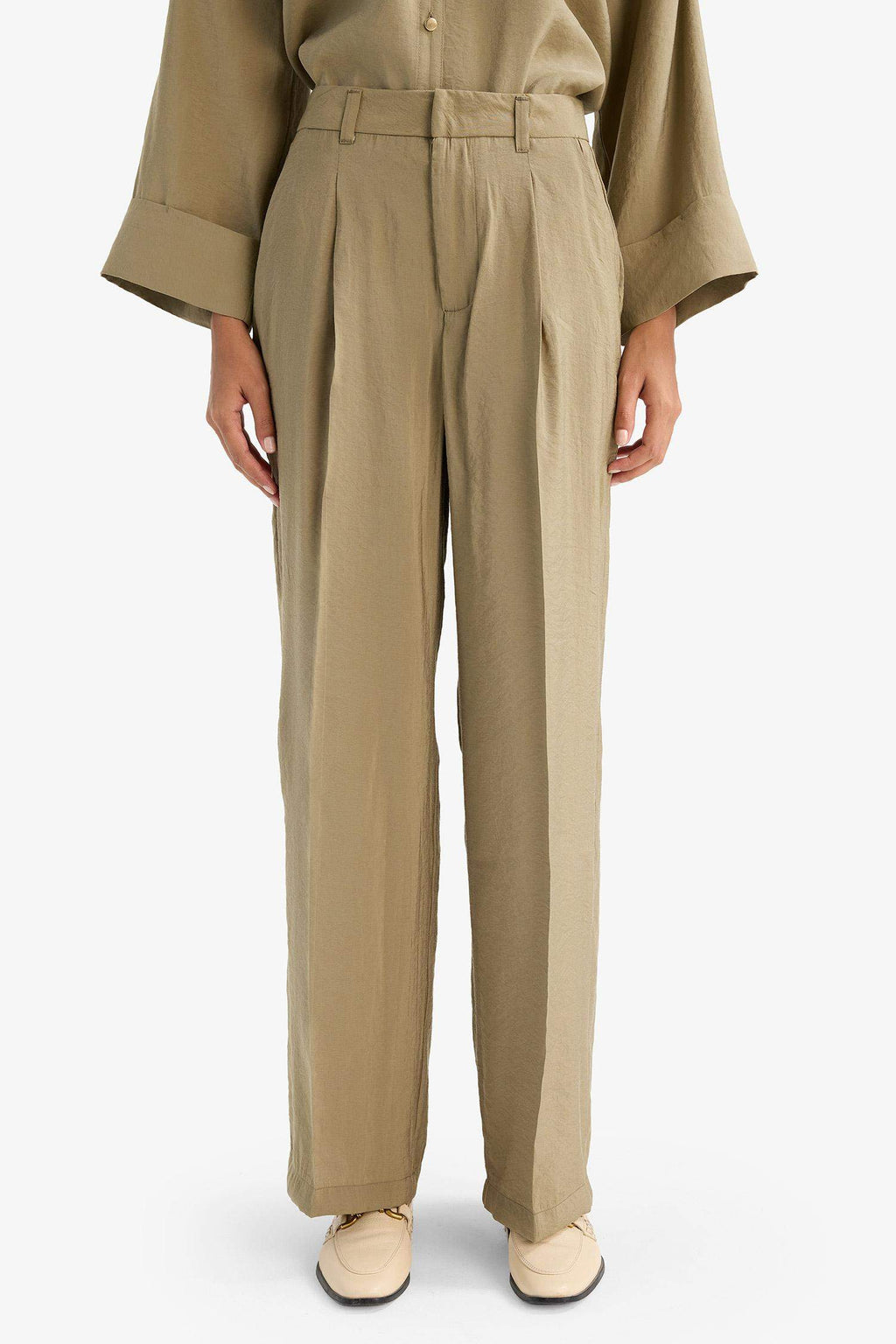 Wide Leg High Waist Wide Leg Modal Pants