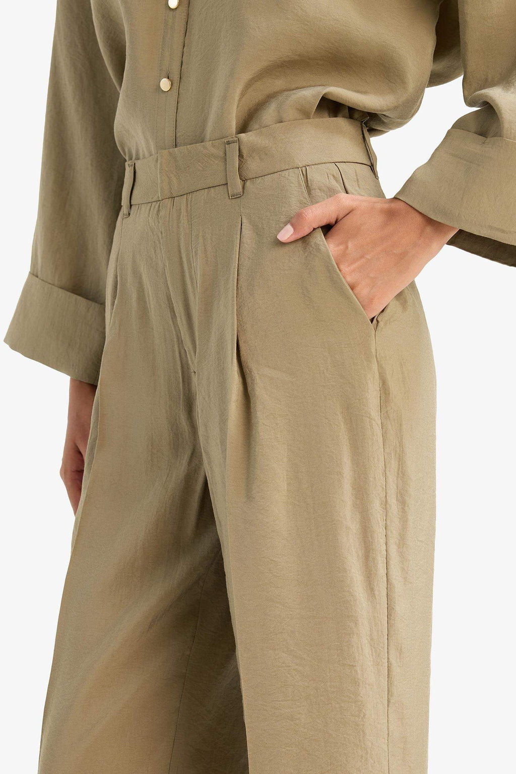 Wide Leg High Waist Wide Leg Modal Pants