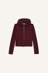 Slim Fit Hooded Modal Zip-Up Sweatshirt