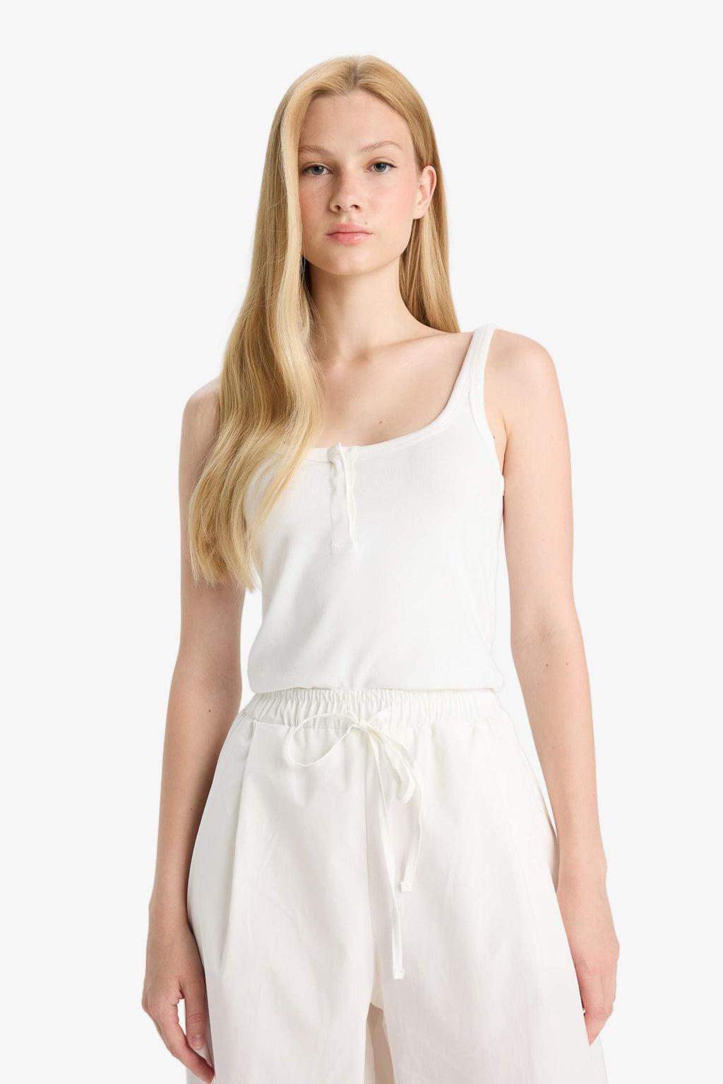 Cool Fitted Rib Tank Top