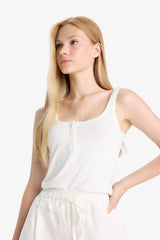 Cool Fitted Rib Tank Top