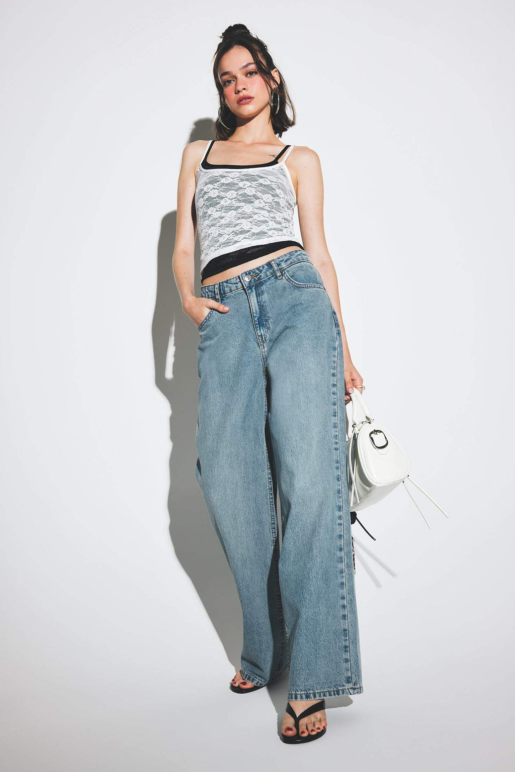 Cool Fitted Lace Tank Top