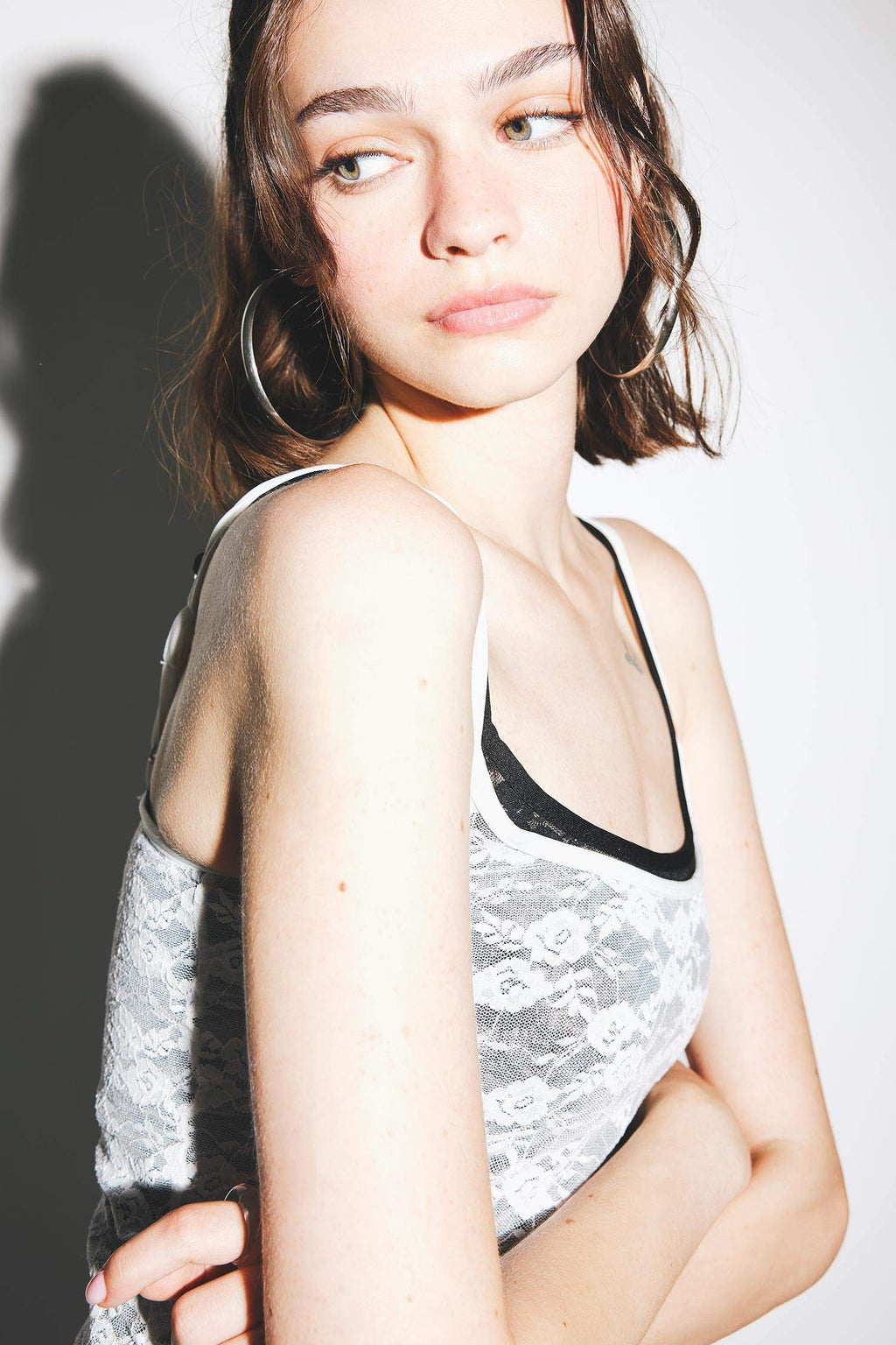 Cool Fitted Lace Tank Top