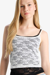 Cool Fitted Lace Tank Top