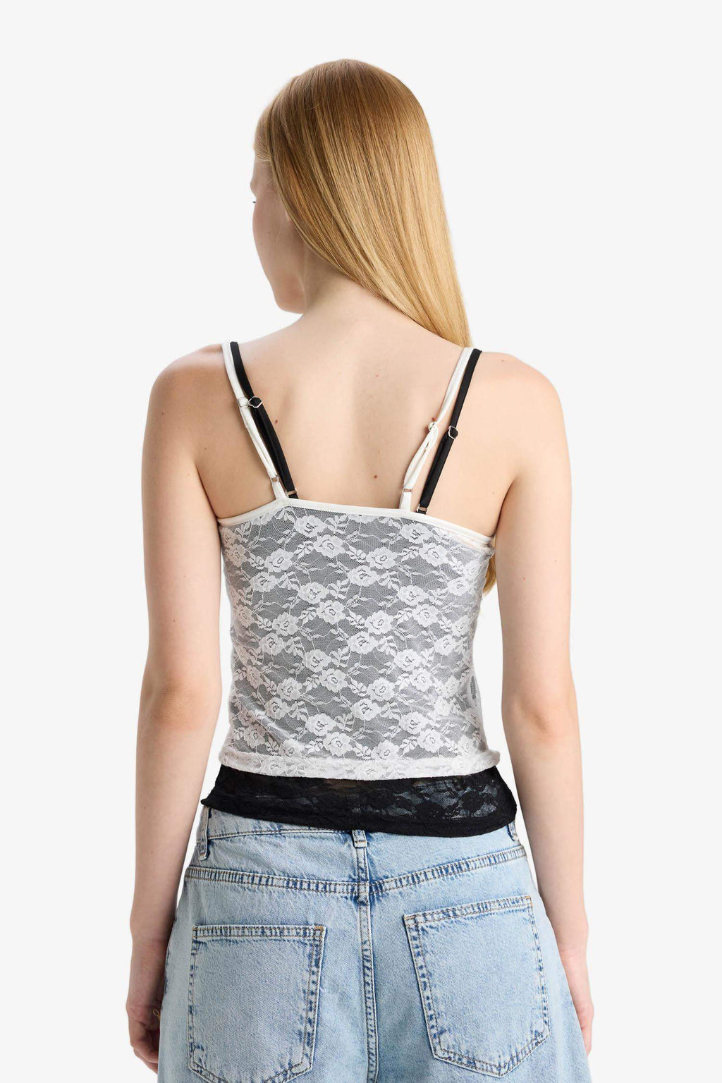 Cool Fitted Lace Tank Top