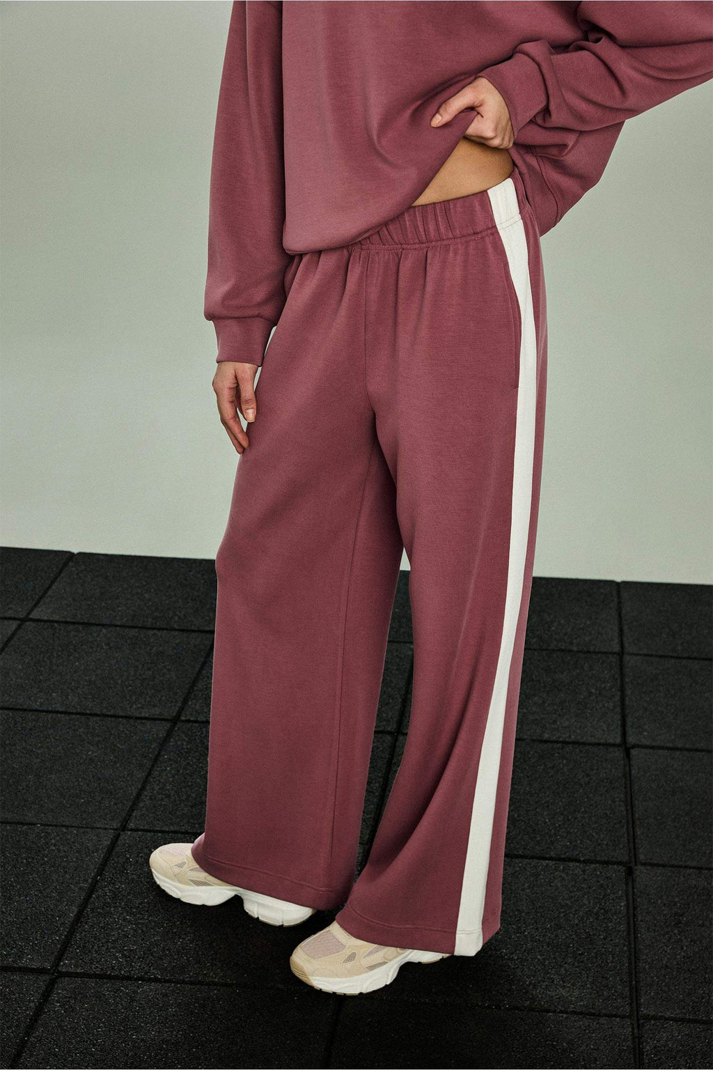 Wide Leg Modal Sweatpants With Pockets