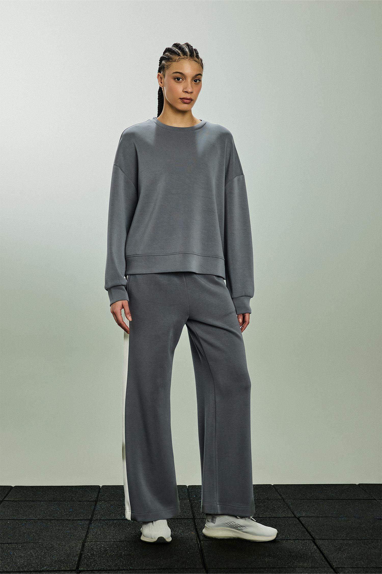 Wide Leg Modal Sweatpants With Pockets