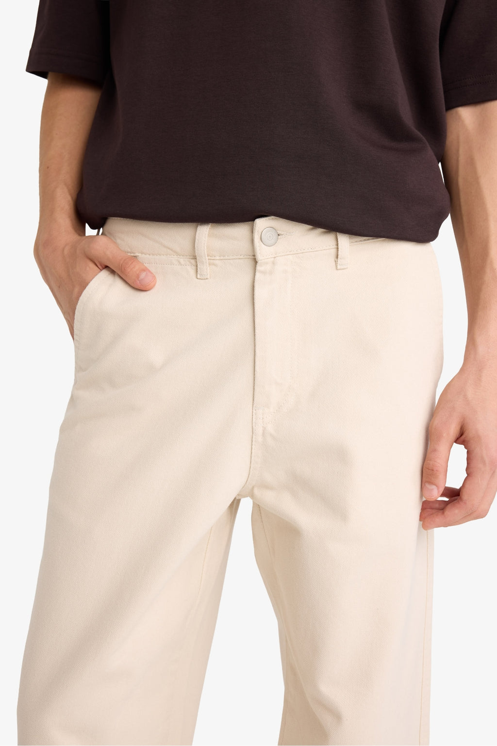 100% Cotton Tapered Wide Leg Fit Wide Leg Jeans