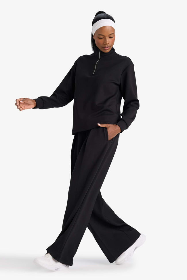Wide Leg Standard Length Modal Sweatpants Hover Image