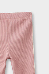 Baby Girl Ribbed Camisole Bow Detailed Tights