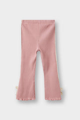 Baby Girl Ribbed Camisole Bow Detailed Tights