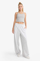 Cool Barrel Fit Elastic Waist Wide Leg Sweatpants