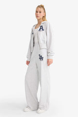 Cool Wide Leg Elastic Waist Printed Sweatpants