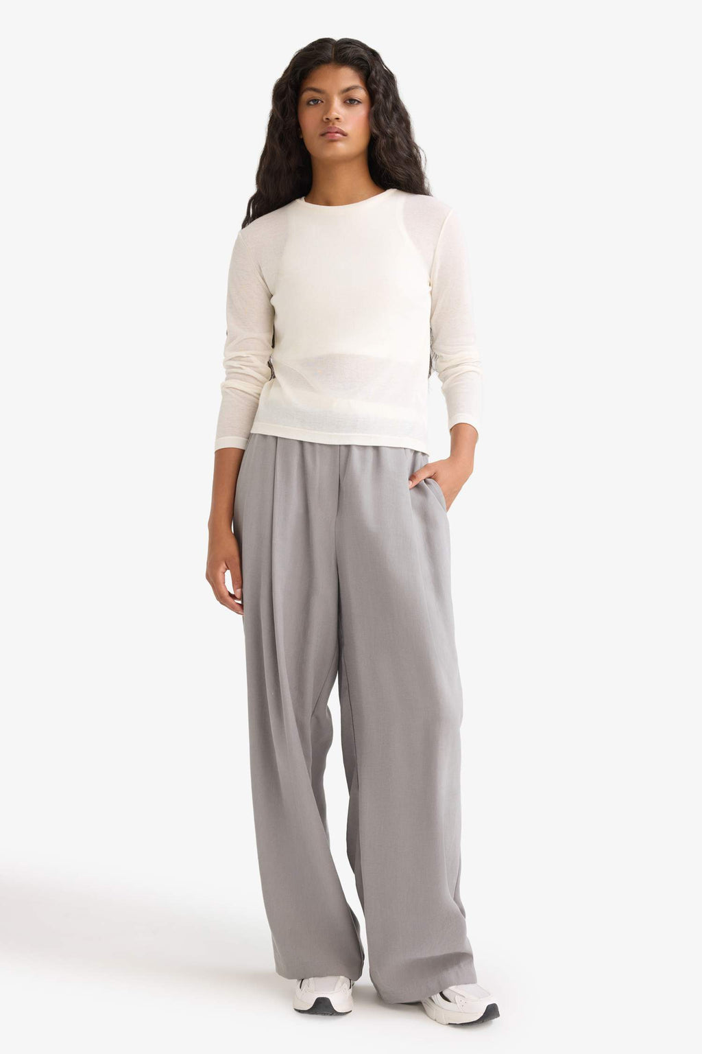 Slim Fit Crew Neck Long Sleeve T-Shirt