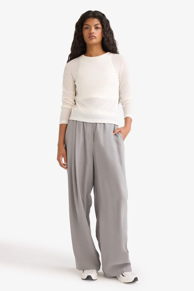 Slim Fit Crew Neck Long Sleeve T-Shirt Main Image