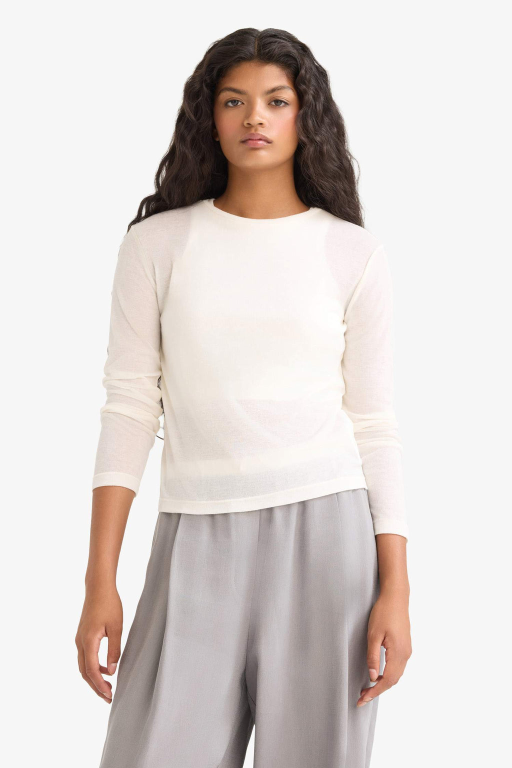 Slim Fit Crew Neck Long Sleeve T-Shirt