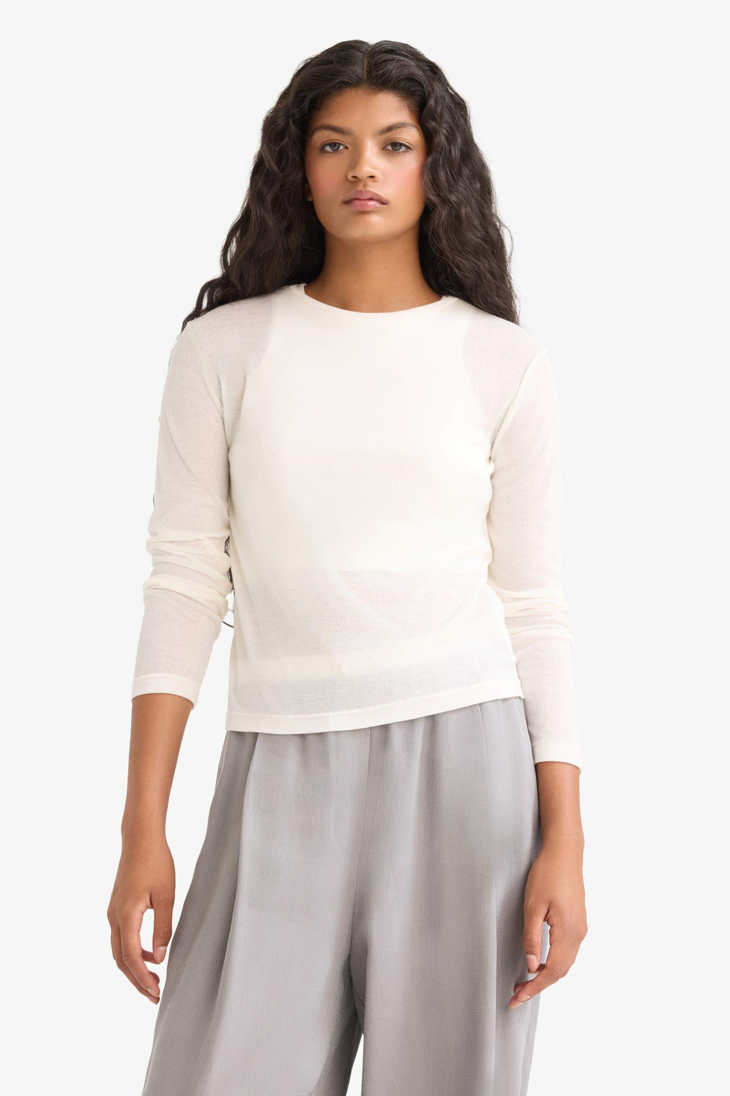 Slim Fit Crew Neck Long Sleeve T-Shirt