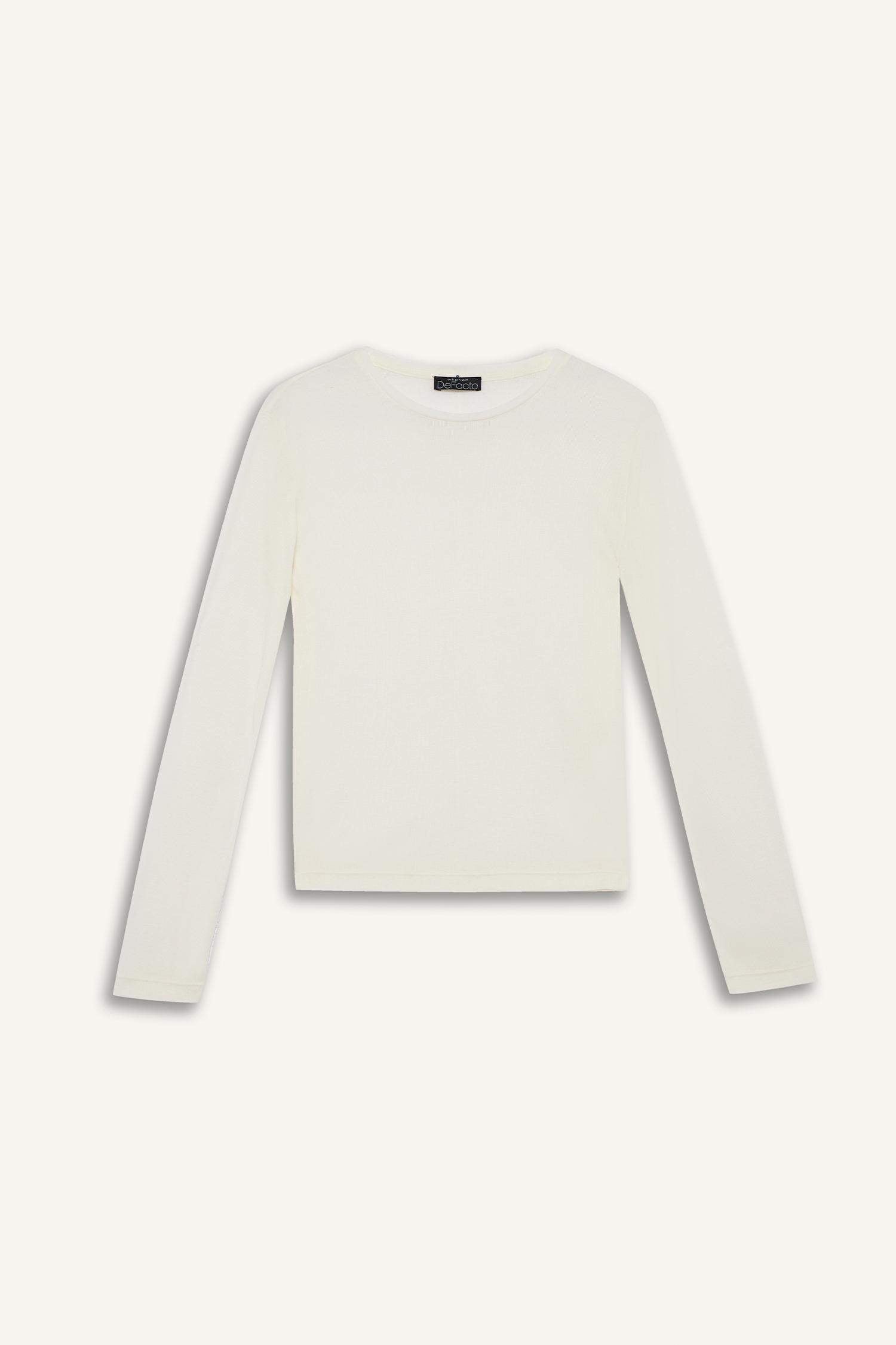 Slim Fit Crew Neck Long Sleeve T-Shirt