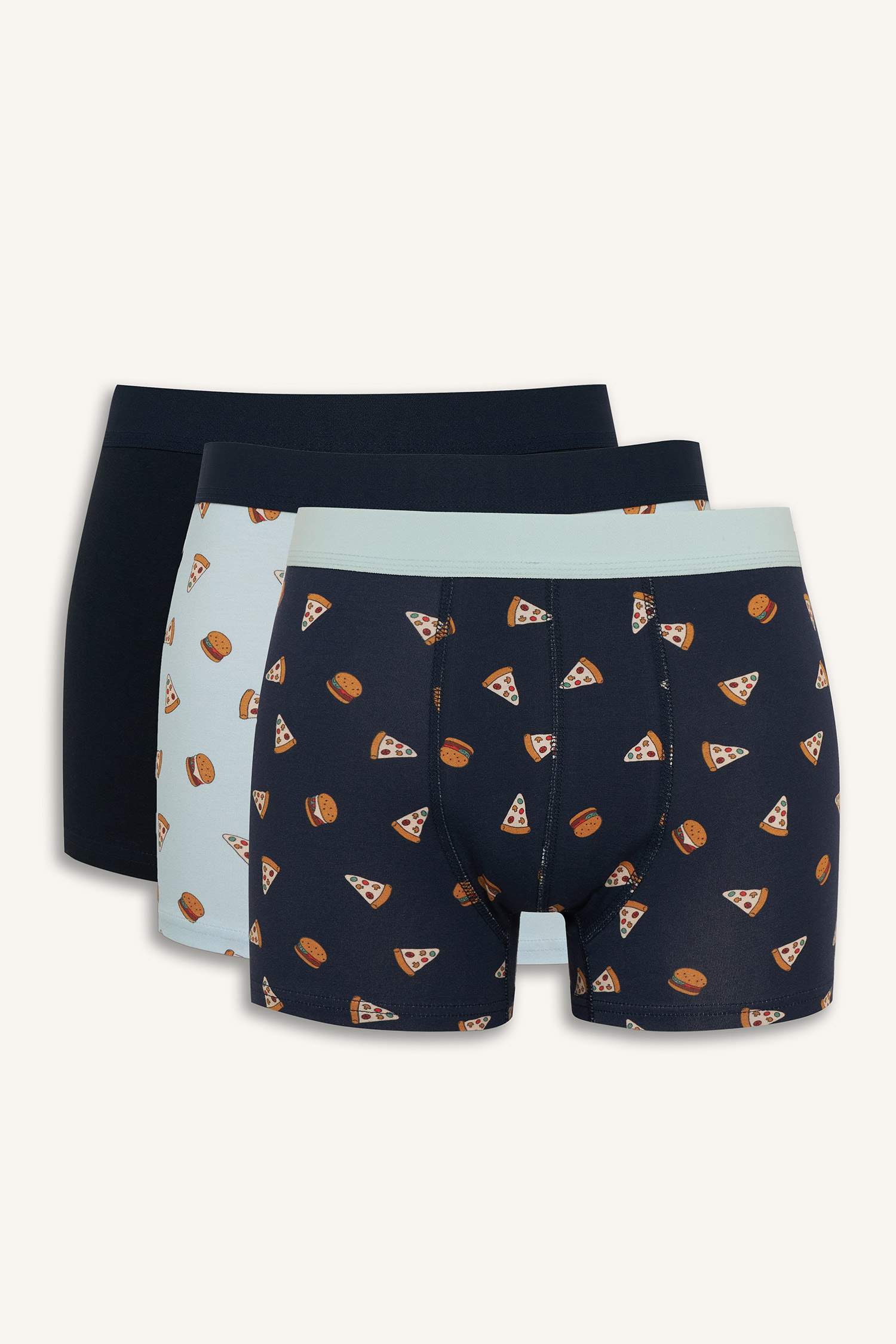 Regular Fit Printed 3-Pack Boxer