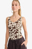 Patterned Strappy Snap-Button Bodysuit