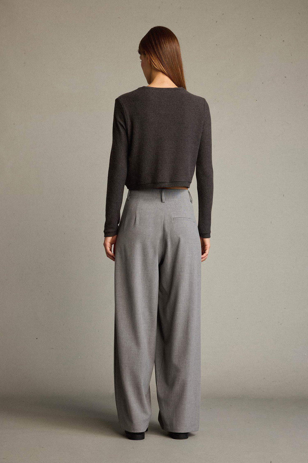 Baggy Fit Zippered Normal Waist Standard Length Trousers