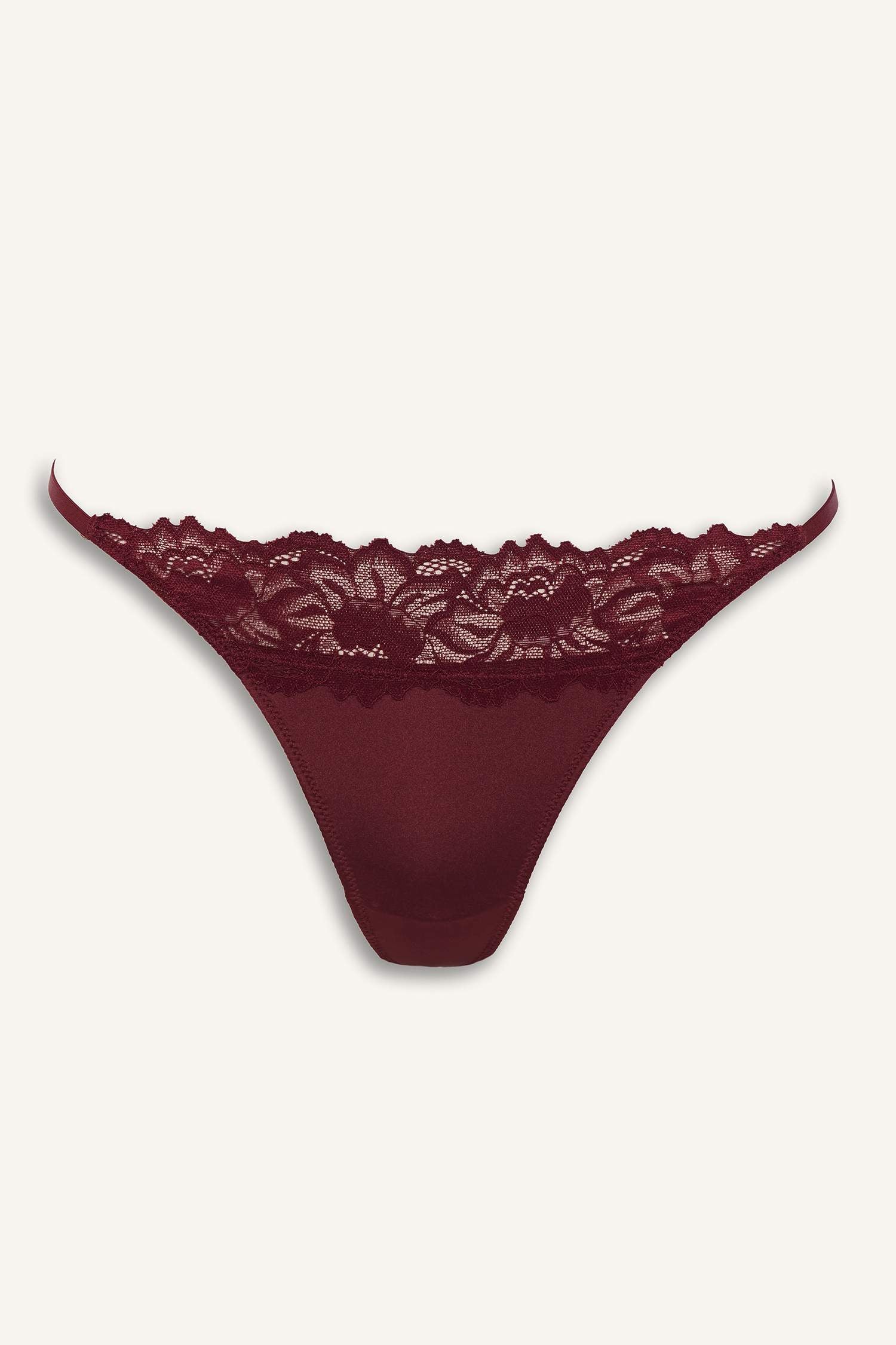 Satin Lace Detail Slip Panty