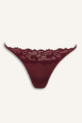Satin Lace Detail Slip Panty