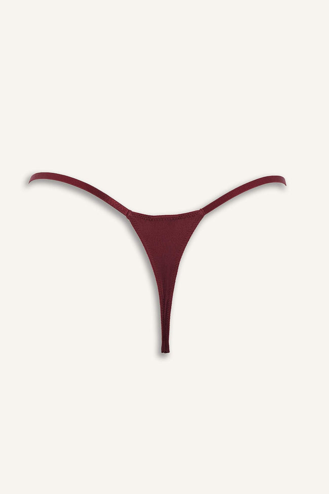 Satin Lace Detail Slip Panty Main Image