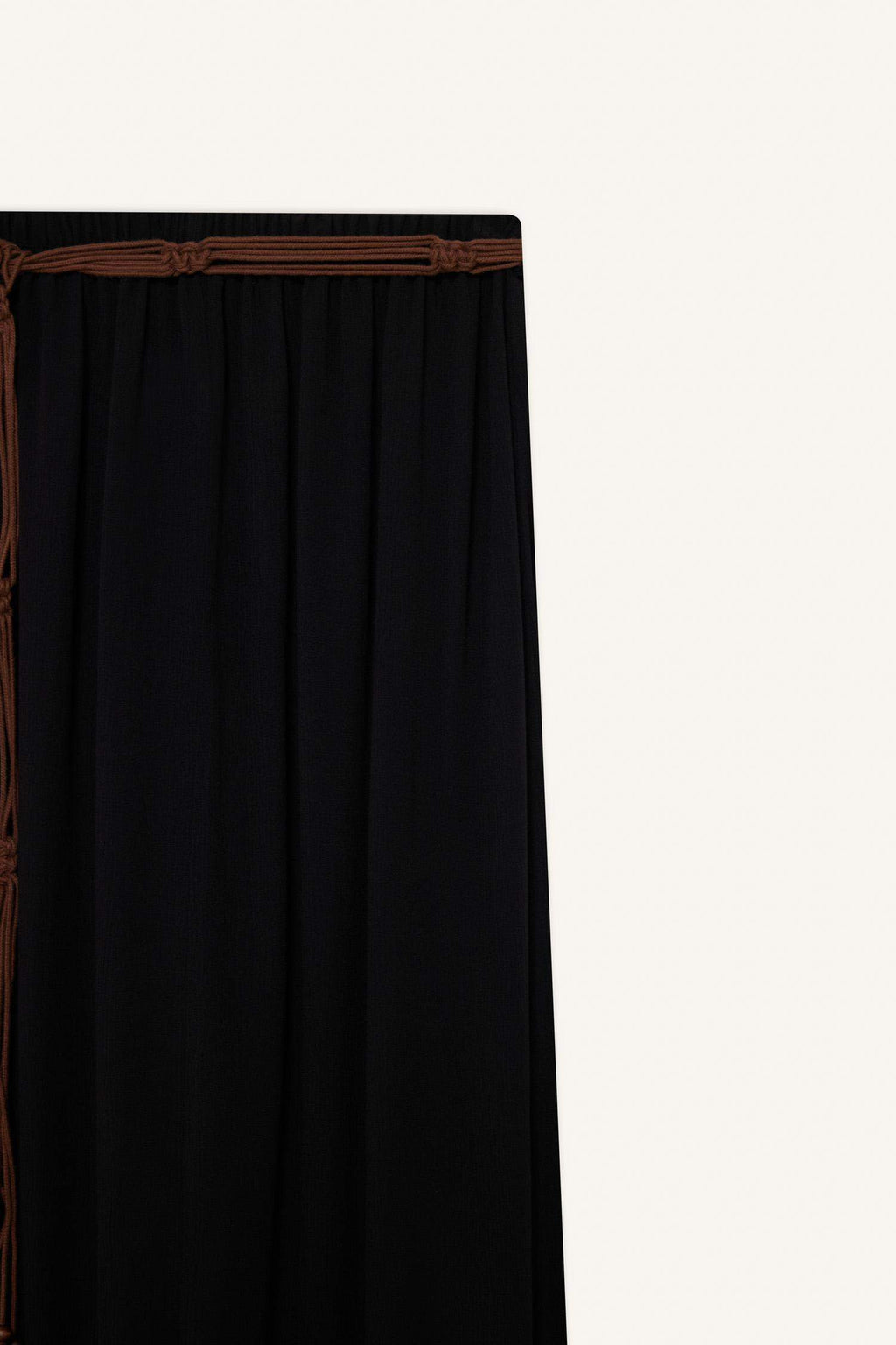 A Cut Crinkle Viscose Maxi Skirt