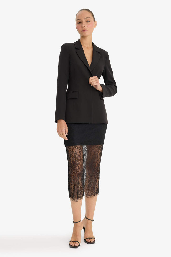 Regular Fit Buttoned Blazer Jacket Main Image