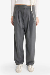 Baggy Fit Double Pocket Normal Waist Standard Length Trousers