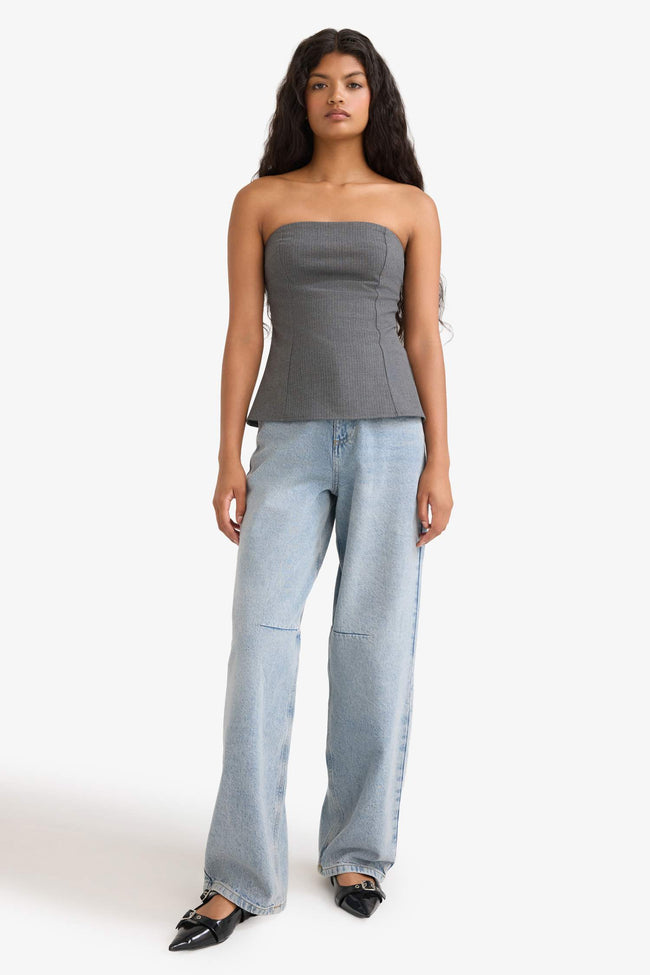 Fitted Strapless Blouse Main Image