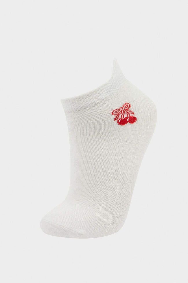 Girls Striped 3-Pack Cotton Ankle Socks Main Image