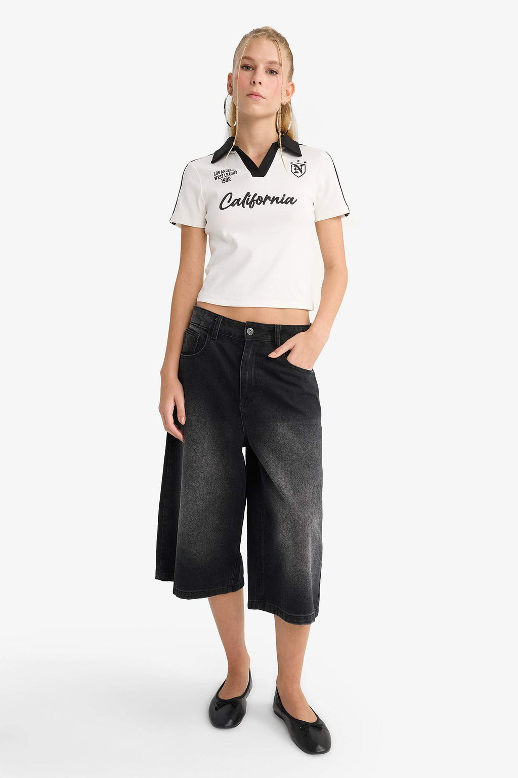 Cool Fitted Printed Rib Short Sleeve T-Shirt